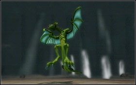 Nie atakuj go magią, tylko ogranicz się do konwencjonalnych ciosów - Baroy Town | Solucja - DVD2 | Blue Dragon - Blue Dragon - poradnik do gry