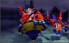 To już nie przelewki - przed tobą stoi naraz cała czwórka droidów, z którymi walczyłeś pod koniec pierwszego aktu - Nenes Headquarters | Solucja - DVD2 | Blue Dragon - Blue Dragon - poradnik do gry