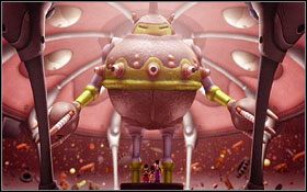 Wielkiego robota łatwo powalisz atakami konwencjonalnymi oraz magią wody - Nenes Headquarters | Solucja - DVD2 | Blue Dragon - Blue Dragon - poradnik do gry