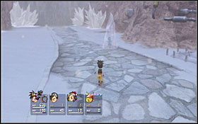 UWAGA: Pasek Tension napełnia się w chwili otrzymywania obrażeń oraz ich zadawania - Noluta Village | Solucja - DVD3 | Blue Dragon - Blue Dragon - poradnik do gry