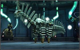 Zacznij od atakowania głowy tego potężnego przeciwnika - Aurora Ruins | Solucja - DVD3 - Misje poboczne | Blue Dragon - Blue Dragon - poradnik do gry