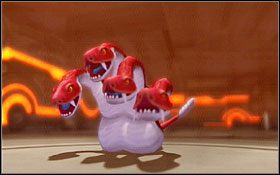 Jest to bardzo prosty boss, którego bez problemu powalisz czarem Watera - Primitive Cube | Solucja - DVD3 - Finał | Blue Dragon - Blue Dragon - poradnik do gry