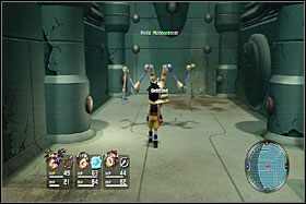 Gdy wejdziesz do pokoju na zachód od centrum sali, zobaczysz scenkę, w której Kluke zacznie wspominać swoich rodziców - Ancient Hospital Ruins | Solucja - DVD1 | Blue Dragon - Blue Dragon - poradnik do gry