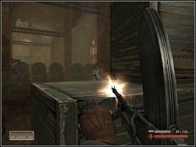 Wchodzimy do wielkiego budynku, gdzie czekają nas drobne problemy - Misja 5 - Ewakuacja - cz. 2 | Mortyr III Akcje Dywersyjne - Mortyr III: Akcje Dywersyjne - poradnik do gry