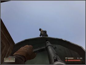 Idziemy dalej i eliminujemy dwóch nieprzyjaciół, którzy wyskoczą z jednego z ostatnich przedziałów - Misja 7 - Pociąg - cz. 1 | Mortyr III Akcje Dywersyjne - Mortyr III: Akcje Dywersyjne - poradnik do gry