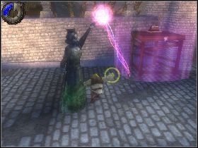 Zniszcz posąg znajdujący się przed tobą i udaj się w stronę ścieżki z lewej - [Solucja] Etap 15 - Zamek Złej królowej | Shrek Trzeci - Shrek Trzeci - poradnik do gry