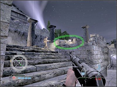 Przed Tobą nieco bardziej wymagający przerywnik - Ascend to Hilltop Temple (cz.2) | Operation Avalanche w Medal of Honor Airborne - Medal of Honor: Airborne - poradnik do gry