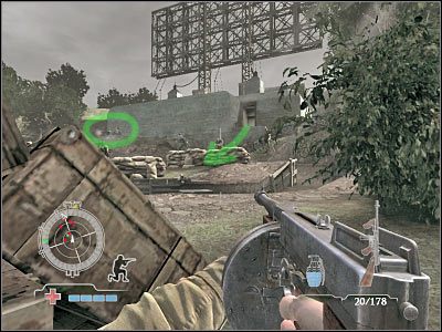 Sukcesywnie przesuwaj się do przodu - Destroy Radar Antenna Relay (cz.2) | Operation Neptune w Medal of Honor Airborne - Medal of Honor: Airborne - poradnik do gry