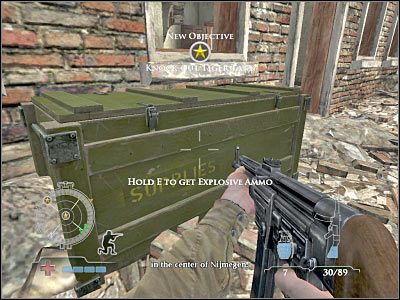 Czołg można atakować na dwa sposoby - Knock-out Tiger Tank | Operation Market Garden w Medal of Honor Airborne - Medal of Honor: Airborne - poradnik do gry