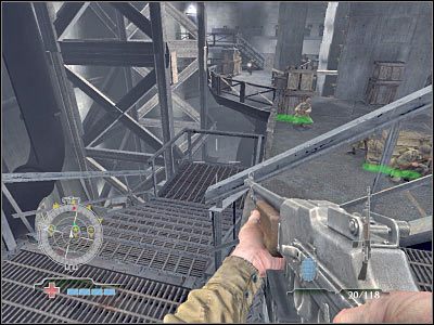 Chwilowo powinieneś skupić się wyłącznie na odpieraniu ataków ze strony zwykłych żołnierzy - Disable Ammunition Lift Controls #2 (cz.1) | Operation Der Flakturm | Airborne - Medal of Honor: Airborne - poradnik do gry
