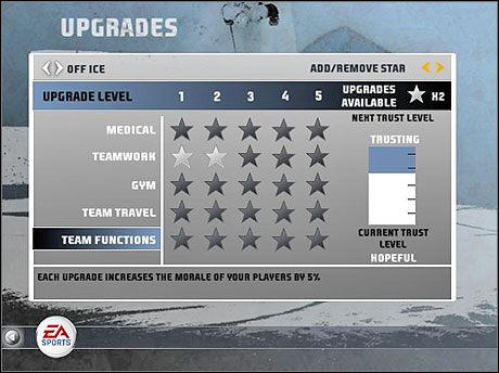 Last but not least - Off Ice Staff. - Upgrades | Dynasty Mode | NHL 08 - NHL 08 - poradnik do gry