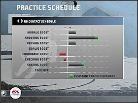 2 - Practice Schedule | Dynasty Mode | NHL 08 - NHL 08 - poradnik do gry