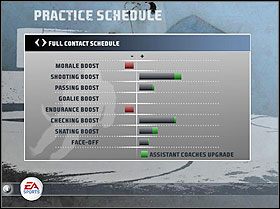 3 - Practice Schedule | Dynasty Mode | NHL 08 - NHL 08 - poradnik do gry