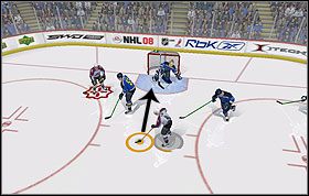 6 - Przykładowa zagrywka | Strzelamy bramki | NHL 08 - NHL 08 - poradnik do gry