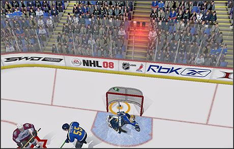 7 - Przykładowa zagrywka | Strzelamy bramki | NHL 08 - NHL 08 - poradnik do gry