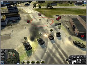 Zajmij stację i poczekaj, aż powstaną wokół niej fortyfikacje - Misja 3 - Bitwa o Pine Valley - Solucja - World in Conflict - poradnik do gry