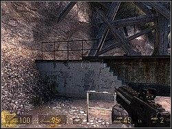 Po chwili pojawi się strider - [Solucja] Poza zasięgiem cz.5 | Half-Life 2 Episode Two - Half-Life 2: Episode Two - poradnik do gry