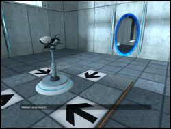 Wejdź do pomieszczenia z urządzeniem i zabierz je ze stojaka - Pomieszczenie testowe nr 02 | Portal - Portal - poradnik do gry