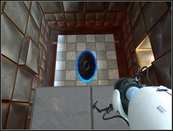 Tu również należy zastosować ten sam manewr - Pomieszczenie testowe nr 10 | Portal - Portal - poradnik do gry