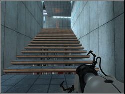 Po wyjściu z windy idź w lewo - Pomieszczenie testowe nr 14 | Portal - Portal - poradnik do gry