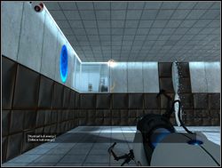 Dotrzesz do pomieszczenia z kulą energetyczną i dwoma polami cząsteczkowymi - Pomieszczenie testowe nr 15 | Portal - Portal - poradnik do gry