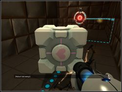 Podnieś kostkę i zeskocz z nią na dół - Pomieszczenie testowe nr 17 | Portal - Portal - poradnik do gry