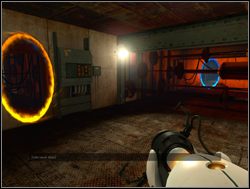 Po chwili dojdziesz do pomieszczenia z kilkoma szybko poruszającymi się tłokami - Pomieszczenie testowe nr 19 (cz.2) | Portal - Portal - poradnik do gry