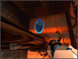 Stwórz portal nad miejscem, w które uderza tłok, a następnie kucając przedostań się pod nim wzdłuż szklanej tuby - Pomieszczenie testowe nr 19 (cz.2) | Portal - Portal - poradnik do gry