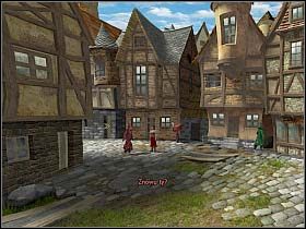 Na rozstajach nasz czarodziej dostrzega swego sobowtóra, ubranego podobnie, choć w zieloną szatę - Uratować Magiczne Królestwo cz.4 | Simon the Sorcerer 4 - Simon the Sorcerer 4 - poradnik do gry