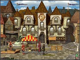 Z porcją zupy błotnej Simon wychodzi na rynek - Wygrać zawody cz.2 | Simon the Sorcerer 4 - Simon the Sorcerer 4 - poradnik do gry