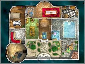 Tak więc nasz bohater wędruje do łazienki (w prawej części mieszkania) i korzystając ze znajdującego się w niej basenu, nabiera wody do wiadra - Uratować Magiczne Królestwo cz.10 | Simon the Sorcerer 4 - Simon the Sorcerer 4 - poradnik do gry