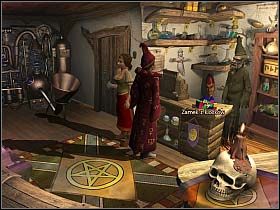 Zatem Simon biegnie w ciemną uliczkę i przekazuje duchowi dobrą nowinę - Uratować Magiczne Królestwo cz.13 | Simon the Sorcerer 4 - Simon the Sorcerer 4 - poradnik do gry