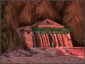 Kierując się dalej w prawo, Simon dociera pod imprezową kryptę Eurydyki, przed którą pali się czerwona latarnia - Uciec z Krainy Umarłych cz.2 | Simon the Sorcerer 4 - Simon the Sorcerer 4 - poradnik do gry