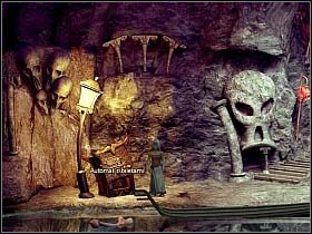 Zanim jednak zrealizuje swój genialny plan ucieczki, maszeruje przez ponury krajobraz do swoich towarzyszy czekających grzecznie obok krypty divy - Uciec z Krainy Umarłych cz.3 | Simon the Sorcerer 4 - Simon the Sorcerer 4 - poradnik do gry