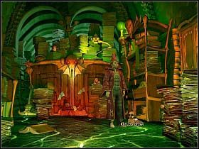 W tej sytuacji wraca do Miasta Umarłych i zaczepia Owidiusza - Uciec z Krainy Umarłych cz.3 | Simon the Sorcerer 4 - Simon the Sorcerer 4 - poradnik do gry