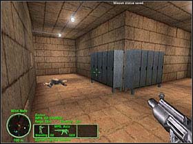 Udając się korytarzem w prawo oraz przy beczkach w lewo dojdziesz do sali, w której jest druga część skradzionych ładunków oraz kolejny punkt oporu (8 terrorystów) - Misja 03 - Operation Burial Chamber | Delta Force Land Warrior - Delta Force: Land Warrior - poradnik do gry