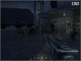 Przejąwszy biały budynek skieruj się do ostatniego miejsca, w którym może ukrywać się Al-Asad - na farmę (#129) - Kryjówka | Solucja Call of Duty 4: Modern Warfare - Call of Duty 4: Modern Warfare - poradnik do gry