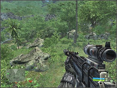 Po dotarciu do drogi proponowałbym zatrzymać się i dokładnie zbadać okolicę - Crysis: Misja 2, Recovery - Dotarcie do budynku szkoły cz.1 - solucja - Crysis - poradnik do gry