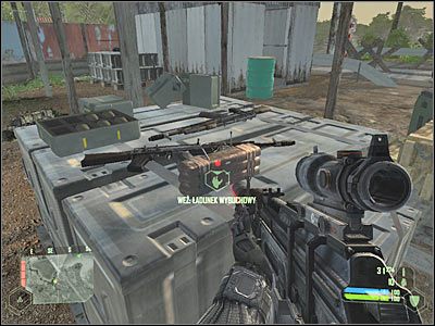 Podejdź teraz do działa przeciwlotniczego i wciśnij lewy przycisk myszy w celu założenia ładunku - Crysis: Misja 4, Assault - Zniszczenie dział przeciwlotniczych cz.3 - solucja - Crysis - poradnik do gry
