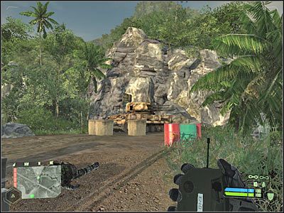 Wkrótce powinien zjawić się tu wrogi śmigłowiec - Crysis: Misja 4, Assault - Zniszczenie dział przeciwlotniczych cz.3 - solucja - Crysis - poradnik do gry