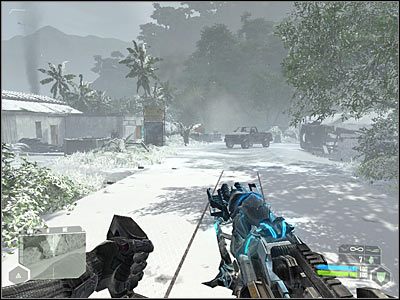 Zbliżenie się do tego miejsca spowoduje wyświetlenie kolejnego celu - Crysis: Misja 9, Exodus - Dotarcie do zwiadowców - solucja, opis przejścia - Crysis - poradnik do gry