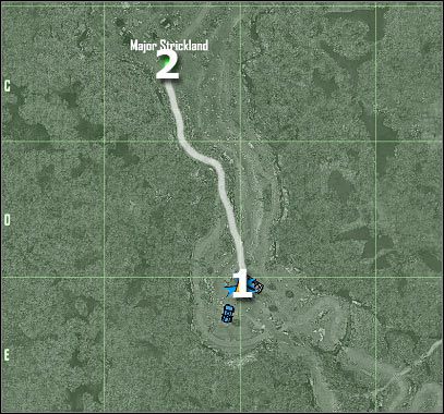 Oznaczenia na mapie - Crysis: Misja 9, Exodus - Dotarcie do oddziałów majora Stricklanda - solucja - Crysis - poradnik do gry
