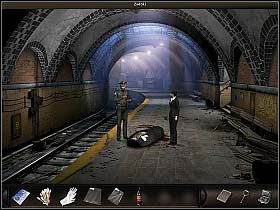 Znalazłszy się na miejscu, skieruj się ku budynkowi metra (po prawej) - Metro | Dzień 3 | Art of Murder Sztuka Zbrodni - Art of Murder: Sztuka Zbrodni - poradnik do gry