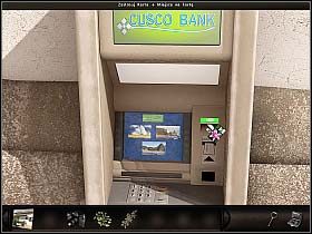 A zatem opuść dziedziniec i najpierw wybierz gotówkę z wiszącego na froncie hotelu (po lewej) bankomatu - Cusco (1) | Dzień 5 i 6 | Art of Murder Sztuka Zbrodni - Art of Murder: Sztuka Zbrodni - poradnik do gry