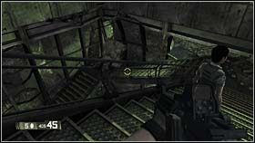 Dotrzesz w ten sposób do klatki schodowej, skorzystaj z niej (bonus ), by dostać się na niższe kondygnacje - WRECKED - Last Throes | BlackSite Area 51 - BlackSite: Area 51 - poradnik do gry