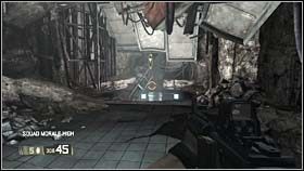 Po przejściu pod żyjącym, wielkim monstrum (będącym wyłącznie ozdobą otoczenia) skręć w lewo - WRECKED - Last Throes | BlackSite Area 51 - BlackSite: Area 51 - poradnik do gry