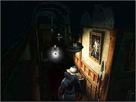 Przejdź przez drzwi na końcu korytarza - Posiadłość Mortonów - Piwnice i Parter (3) | Edward Carnby | Alone in the Dark - Alone in the Dark: Koszmar powraca - poradnik do gry