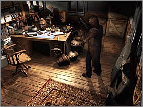 Ze skrzyni nieopodal zabierz łom , który wkrótce okaże się wielce przydatny - Posiadłość Mortonów - Piwnice i Parter (3) | Edward Carnby | Alone in the Dark - Alone in the Dark: Koszmar powraca - poradnik do gry