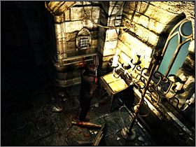 Następnie weź skrzynkę rakiet która znajduje się przy ołtarzu i zbadaj stolik znajdujący się przy wejściu - Tereny zewnętrzne Wyspy Cieni (3) | Edward Carnby | Alone in the Dark - Alone in the Dark: Koszmar powraca - poradnik do gry