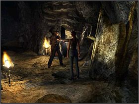 Gdy do niego dotrzesz, tym razem użyj pieczęci Alana Mortona, a otworzy się inna droga - Jaskinie Abkanis (2) | Edward Carnby | Alone in the Dark Koszmar powraca - Alone in the Dark: Koszmar powraca - poradnik do gry